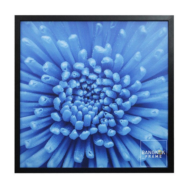 กรอบรูปไม้จริงสีดำภาพพิมพ์จากต่างประเทศ